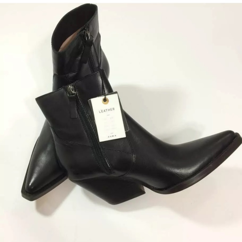 Zara leather boots❤️